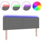 vidaXL Testata LED Design Semplice Grigio Chiaro 80 cm Tessuto Pannoso
