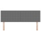 vidaXL Testata LED Design Semplice Grigio Chiaro 80 cm Tessuto Pannoso