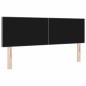 vidaXL Testata LED Design Semplice Grigio Chiaro 80 cm Tessuto Pannoso