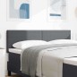 Testiera LED Design Semplice Grigio Scuro 80 cm Tessuto Corduroy di vidaXL