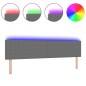 VidaXL Testata LED Design Semplice Grigio Chiaro 100 cm in Tessuto di Corduroy