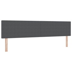Testiera LED vidaXL Design Semplice Grigia Scura 100 cm in Tessuto di Corduroy