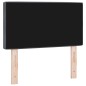 vidaXL Testiera LED con bottoni in cristallo, tufted, grigio scuro, 80 cm, velluto