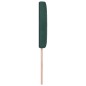 vidaXL Testata LED con bottoni in cristallo, tufted, verde scuro, 90 cm in velluto