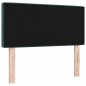 vidaXL Testata LED con bottoni in cristallo, tufted, verde scuro, 90 cm in velluto