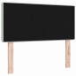 vidaXL Testata LED con bottoni in cristallo grigio chiaro, 100 cm in velluto