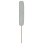 vidaXL Testata LED con bottoni in cristallo, forma rombata, grigio chiaro, 72 cm, velluto.