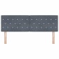 vidaXL Testiera LED con bottoni in cristallo, imbottita, grigio scuro, 72 cm in velluto vidaXL Testiera LED con bottoni in cristallo, imbottita, grigio scuro, 72 cm in velluto