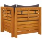 Divano da Giardino a 2 Posti e Cuscini Legno Massello di Acacia Divano da Giardino a 2 Posti e Cuscini Legno Massello di Acacia