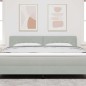 vidaXL Testata LED con bottoni di cristallo, grigio chiaro, 90 cm, in velluto vidaXL Testata LED con bottoni di cristallo, grigio chiaro, 90 cm, in velluto