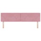 vidaXL Testata letto LED con bottoni in cristallo, velluto rosa da 90 cm vidaXL Testata letto LED con bottoni in cristallo, velluto rosa da 90 cm