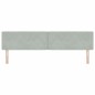 vidaXL Testata Letto LED con Bottoni a Cristallo Grigio Chiaro 100 cm in Velluto vidaXL Testata Letto LED con Bottoni a Cristallo Grigio Chiaro 100 cm in Velluto