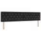 vidaXL Testata LED con bottoni di cristallo, rivestita in velluto nero da 100 cm vidaXL Testata LED con bottoni di cristallo, rivestita in velluto nero da 100 cm