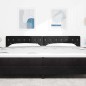 vidaXL Testata LED con bottoni di cristallo, rivestita in velluto nero da 100 cm vidaXL Testata LED con bottoni di cristallo, rivestita in velluto nero da 100 cm