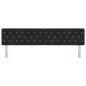 vidaXL Testata LED con bottoni di cristallo, rivestita in velluto nero da 100 cm vidaXL Testata LED con bottoni di cristallo, rivestita in velluto nero da 100 cm