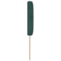vidaXL Testata LED con bottoni in cristallo, imbottita in velluto verde scuro, 100 cm
