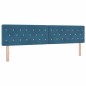vidaXL Testata LED con bottoni in cristallo e rivestimento in velluto blu da 100 cm vidaXL Testata LED con bottoni in cristallo e rivestimento in velluto blu da 100 cm