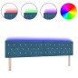 vidaXL Testata LED con bottoni in cristallo e rivestimento in velluto blu da 100 cm vidaXL Testata LED con bottoni in cristallo e rivestimento in velluto blu da 100 cm