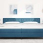 vidaXL Testata LED con bottoni in cristallo e rivestimento in velluto blu da 100 cm vidaXL Testata LED con bottoni in cristallo e rivestimento in velluto blu da 100 cm