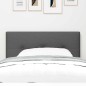 vidaXL Testata LED grigia scura con bottoni in tessuto da 80 cm vidaXL Testata LED grigia scura con bottoni in tessuto da 80 cm