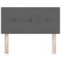 vidaXL Testata LED grigia scura con bottoni in tessuto da 80 cm vidaXL Testata LED grigia scura con bottoni in tessuto da 80 cm