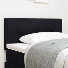 vidaXL Testiera LED imbottita nera da 80 cm in tessuto con bottoni