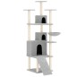 Albero per Gatti con Tiragraffi in Sisal Grigio Chiaro 175 cm Albero per Gatti con Tiragraffi in Sisal Grigio Chiaro 175 cm