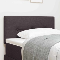 vidaXL Testiera LED marrone scuro con bottoni trapuntati, 80 cm in tessuto
