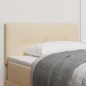 vidaXL Testiera LED Cream con bottoni tufted da 80 cm in tessuto