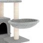 Albero per Gatti con Tiragraffi in Sisal Grigio Chiaro 175 cm Albero per Gatti con Tiragraffi in Sisal Grigio Chiaro 175 cm