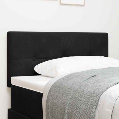 Testiera LED vidaXL in velluto nera 80 cm con bottoni
