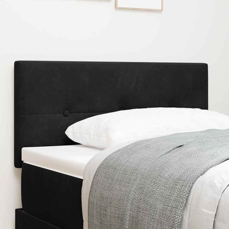 Testiera LED vidaXL in velluto nera 80 cm con bottoni