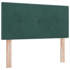 Testiera LED vidaXL Button Tufted Verde Scuro 80 cm Velluto