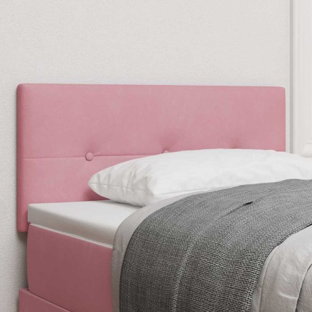 Testiera LED vidaXL con bottoni tufted Rosa 80 cm in velluto