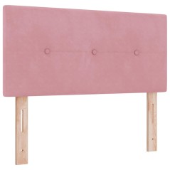 Testiera LED vidaXL con bottoni tufted Rosa 80 cm in velluto