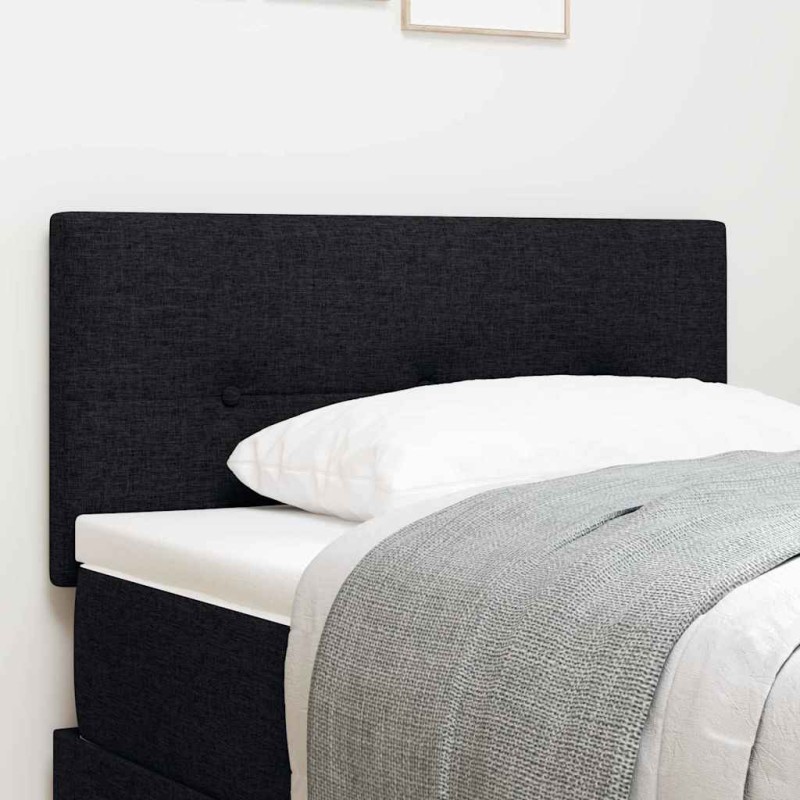 vidaXL Testata Letto LED Nera con Pulsanti da 90 cm in Tessuto vidaXL Testata Letto LED Nera con Pulsanti da 90 cm in Tessuto