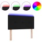 vidaXL Testata Letto LED Nera con Pulsanti da 90 cm in Tessuto vidaXL Testata Letto LED Nera con Pulsanti da 90 cm in Tessuto