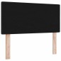 vidaXL Testata Letto LED Nera con Pulsanti da 90 cm in Tessuto vidaXL Testata Letto LED Nera con Pulsanti da 90 cm in Tessuto