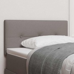 vidaXL Testiera LED con bottoni trapuntati Taupe, 90 cm, in tessuto