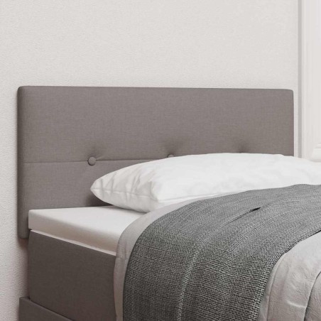 vidaXL Testiera LED con bottoni trapuntati Taupe, 90 cm, in tessuto