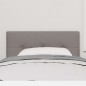 vidaXL Testiera LED con bottoni trapuntati Taupe, 90 cm, in tessuto vidaXL Testiera LED con bottoni trapuntati Taupe, 90 cm, in tessuto