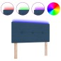vidaXL Testata LED blu imbottita con bottoni da 90 cm vidaXL Testata LED blu imbottita con bottoni da 90 cm