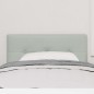 Testata LED vidaXL a bottoni in velluto grigio chiaro 90 cm
