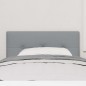 vidaXL Testata LED imbottita grigia chiara da 100 cm vidaXL Testata LED imbottita grigia chiara da 100 cm