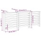 Copertura Termosifone Miele 210x21x85 cm Legno Massello Pino Copertura Termosifone Miele 210x21x85 cm Legno Massello Pino