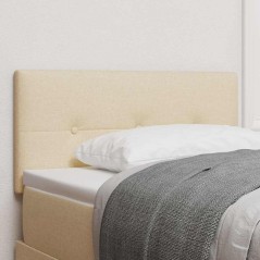 vidaXL Testata LED Imbottita Cream 100 cm in Tessuto