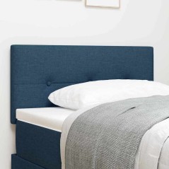 vidaXL Testata LED imbottita blu da 100 cm in tessuto di