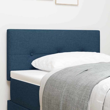 vidaXL Testata LED imbottita blu da 100 cm in tessuto di