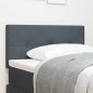 Testiera LED vidaXL Con Bottoni Grigia Scura 100 cm in Velluto