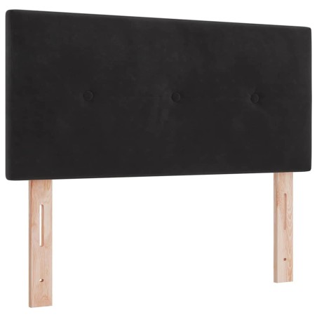 Testata a LED vidaXL con bottoni rivestita in velluto nera 100 cm